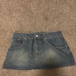Denim Mini Skirt